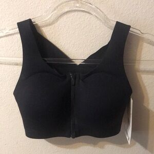 Lululemon Enlite Front-Zip Sports Bra Black 32DD High Impact NWT